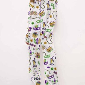 Mardi Gras New Orleans Pajama Set 1