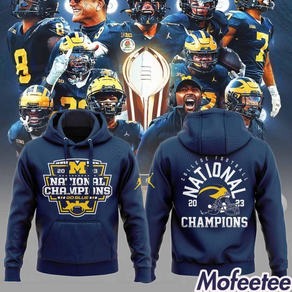 Michigan 2023 National Champions Go Blue 3D Hoodie