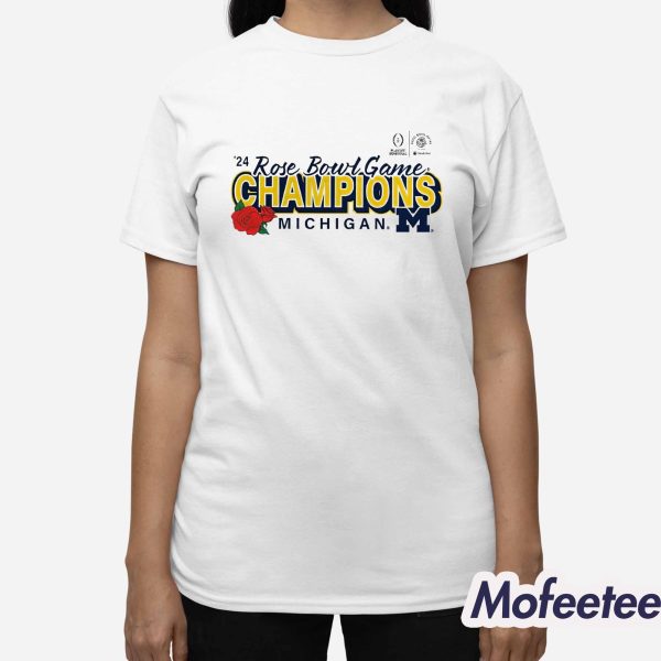 Michigan 2024 Rose Bowl Champs Shirt
