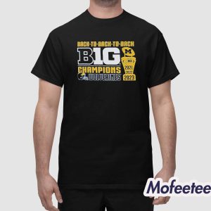 Michigan Back To Back To Back Big Champions Shirt 1