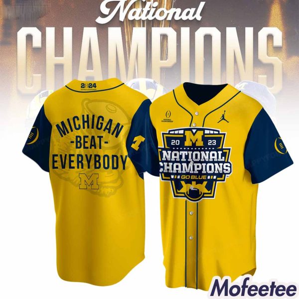 Michigan Beat Everybody 2023 Champions Jersey