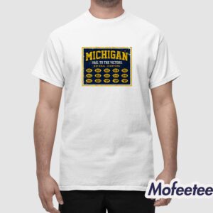 Michigan Hail To The Victors National Champs Banner Shirt 1