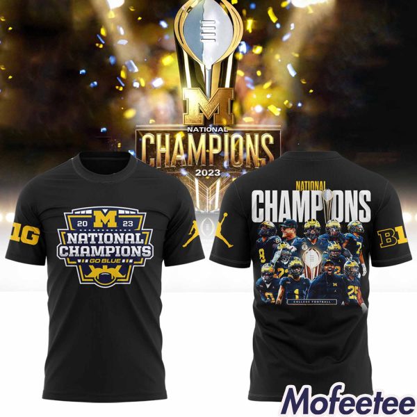 Michigan Wolverines 2023 National Champions Go Blue Shirt