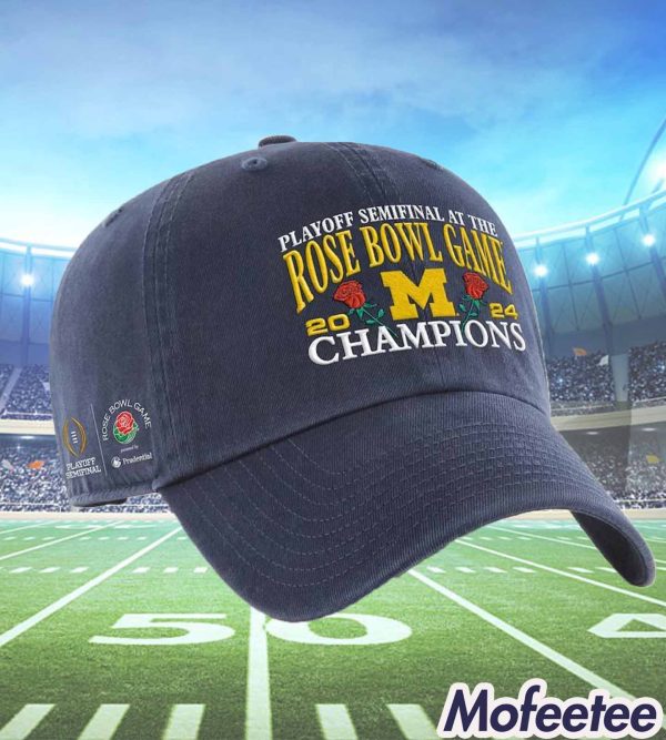 Michigan Playoff Semifinal At The Rose Bowl Game 2023 Champions Hat