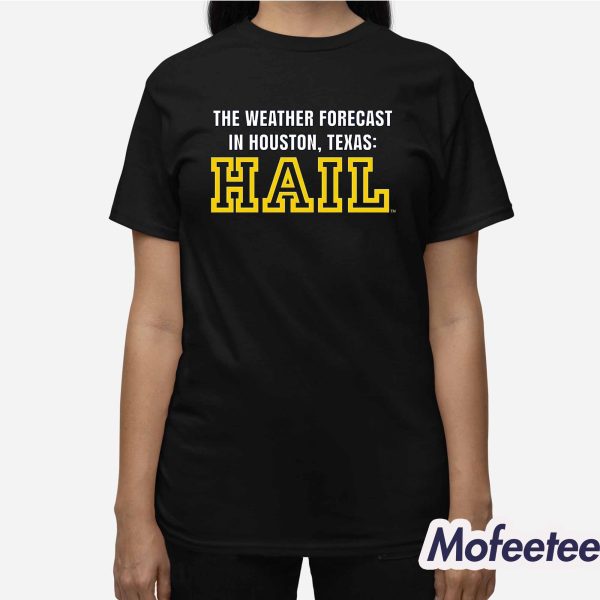 Michigan The Weather Forecast In Houston Texas Hail Shirt