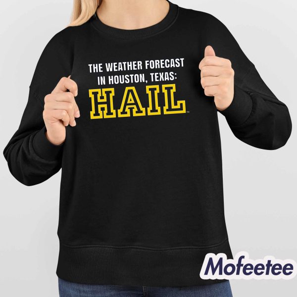 Michigan The Weather Forecast In Houston Texas Hail Shirt