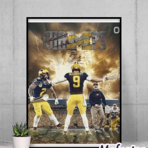 Michigan Wolverine National Championships JJ McCarthy Poster Canvas 1