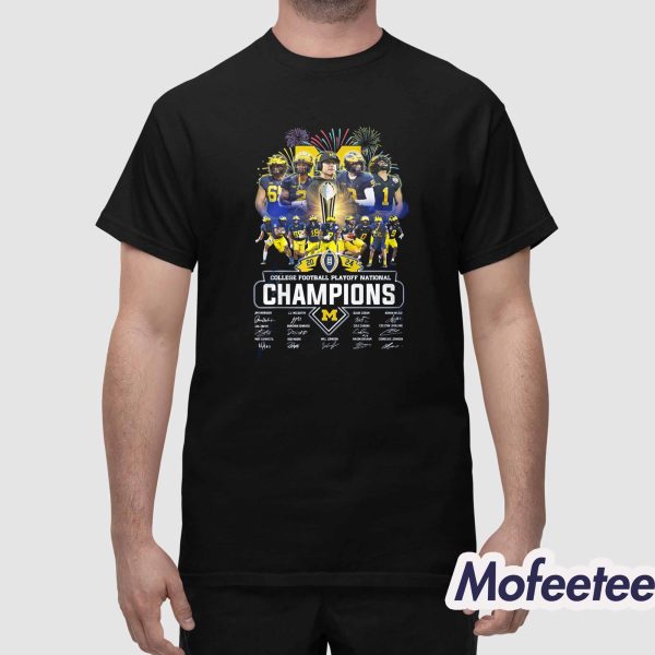Michigan Wolverines 2024 College Champions Shirt