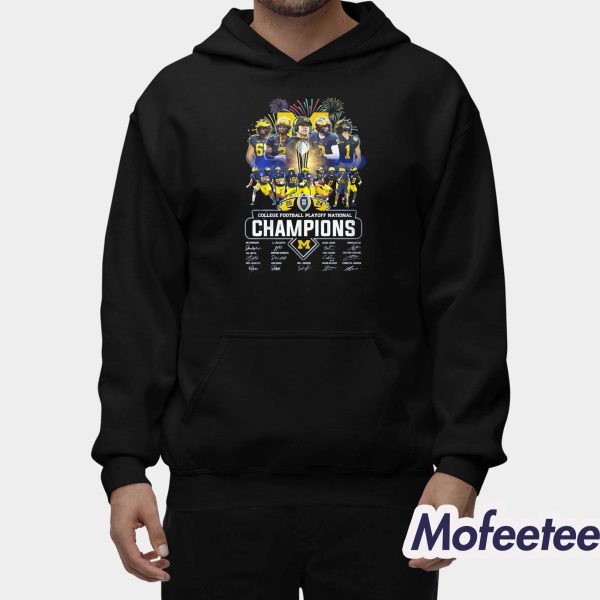 Michigan Wolverines 2024 College Champions Shirt