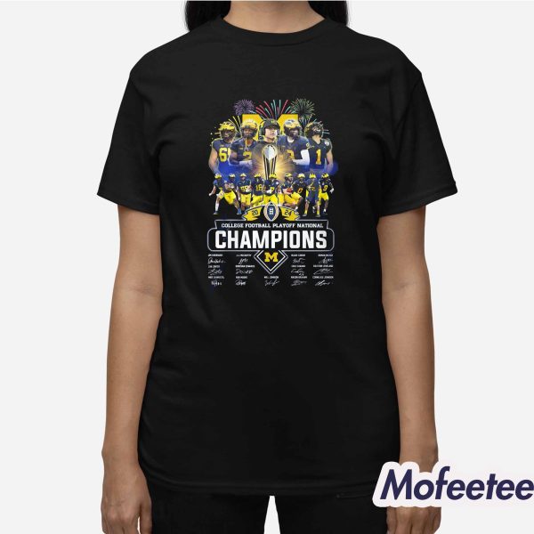 Michigan Wolverines 2024 College Champions Shirt