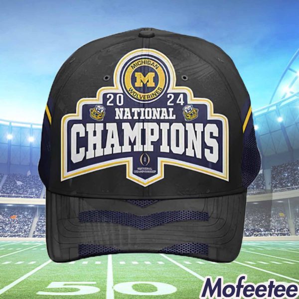 Michigan Wolverines 2024 National Champions Go Blue Hat