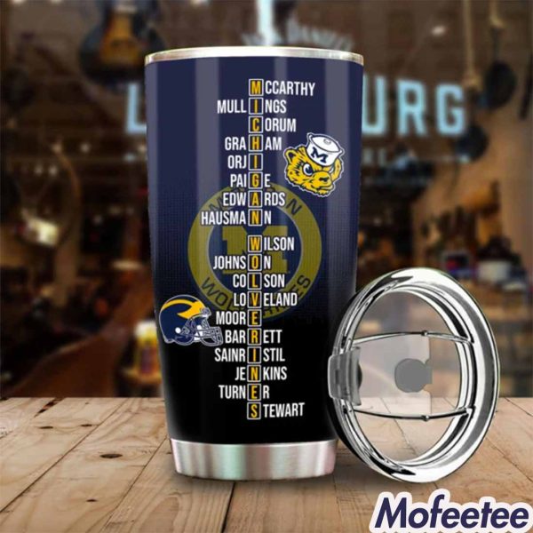 Michigan Wolverines 2024 National Champions Tumbler