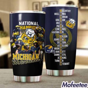 Michigan Wolverines 2024 National Champions Tumbler 3