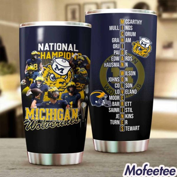 Michigan Wolverines 2024 National Champions Tumbler