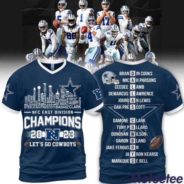 NFC East Division Champions 2023 Let’s Go Cowboys Hoodie