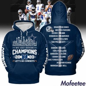 NFC East Division Champions 2023 Lets Go Cowboys Hoodie 2