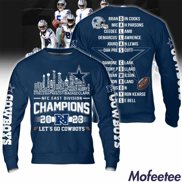 NFC East Division Champions 2023 Let’s Go Cowboys Hoodie