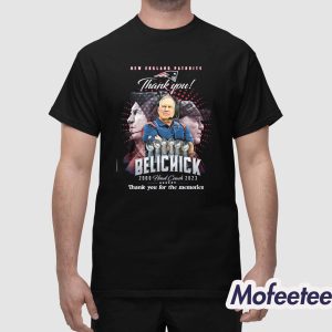 New England Patrdits Thank You Belichick Thank You For The Memries Shirt 1