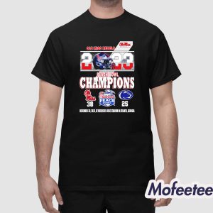 Peach Bowl Champions Miss VS Nittany Lions Shirt 1