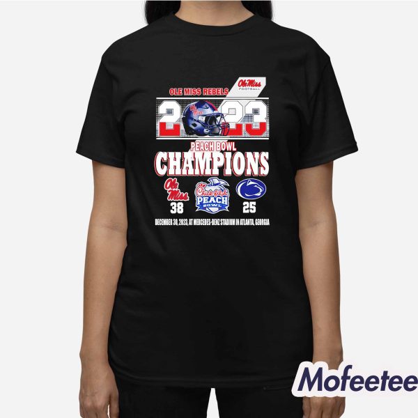 Peach Bowl Champions Miss VS Nittany Lions Shirt