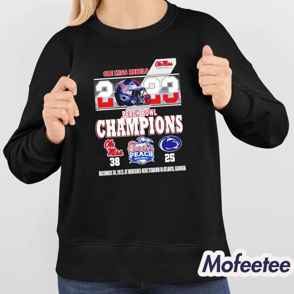 Peach Bowl Champions Miss VS Nittany Lions Shirt