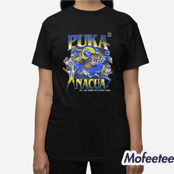 Puka Nacua Sets The All Time Rookie Receiving Shirt