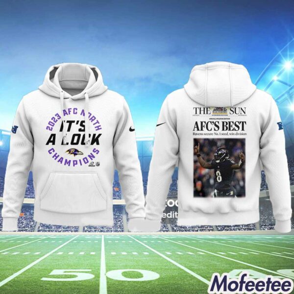 Raven 2023 AFC North Champions The Sun AFC’s Best Hoodie