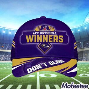 Ravens 2023 AFC Divisional Winners Champions Dont Blink Hat 4