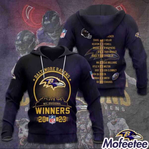 Ravens 2023 NFC Divisional Winners Hoodie