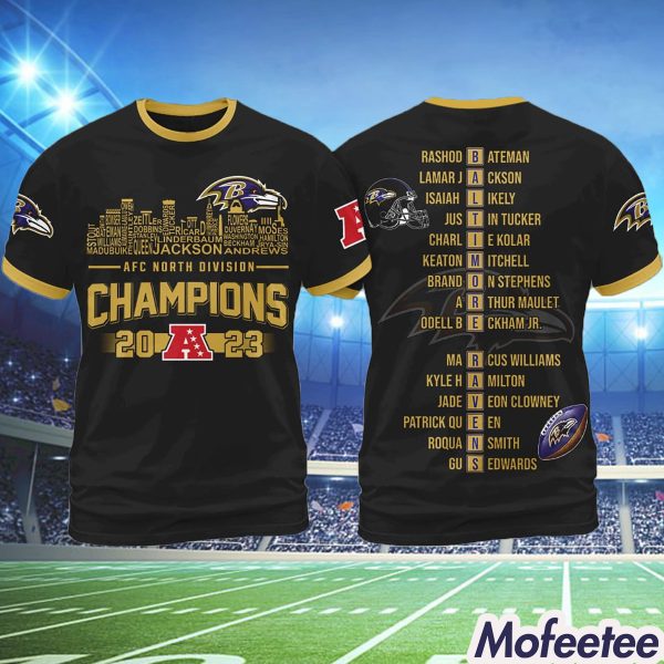 Ravens AFC North Division Champions 2023 Hoodie