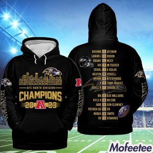 Ravens AFC North Division Champions 2023 Hoodie 2