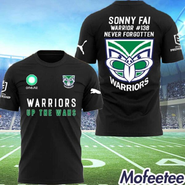 Sonny Fai New Zealand Warriors Up The Wahs Shirt