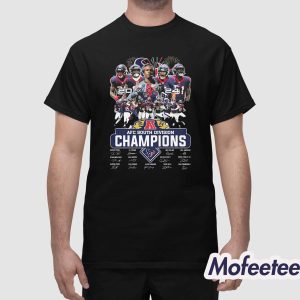 Texans 2024 AFC South Division Champions Shirt 1