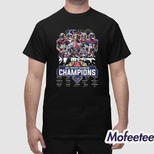 Texans 2024 AFC South Division Champions Shirt