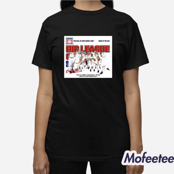 The Hall of Fame bubble gum Big League Chew USA Olympic Softball Team Shirt