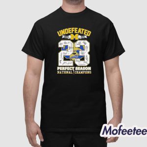 Undefeated 2023 Perfect Season Michigan National Champions Shirt 1