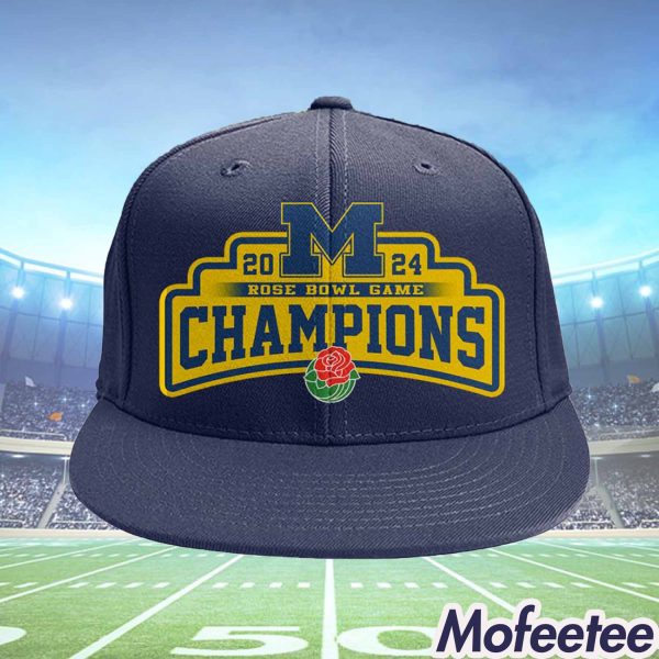 Wolverines 2024 Rose Bowl Game Champions Hat
