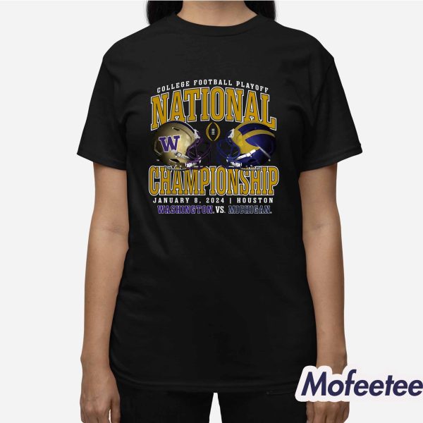 Wolverines VS Huskies College Football Playoff 2024 National Championship Shirt