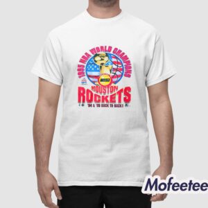 1995 World Champions Rockets 94 95 Back To Back Shirt 1