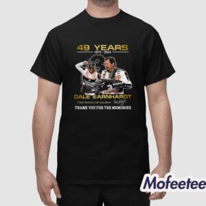 49 Years 1975 – 2024 Dale Earnhardt 7 Time Winston Cup Champion Thank You For The Memories Shirt 1
