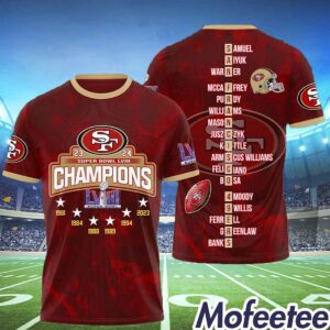 49ers 2023 2024 Super Bowl LVIII Champions Shirt 2
