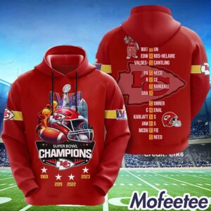 Chiefs LVIII Super Bowl Champions 4 Times Shirt 1