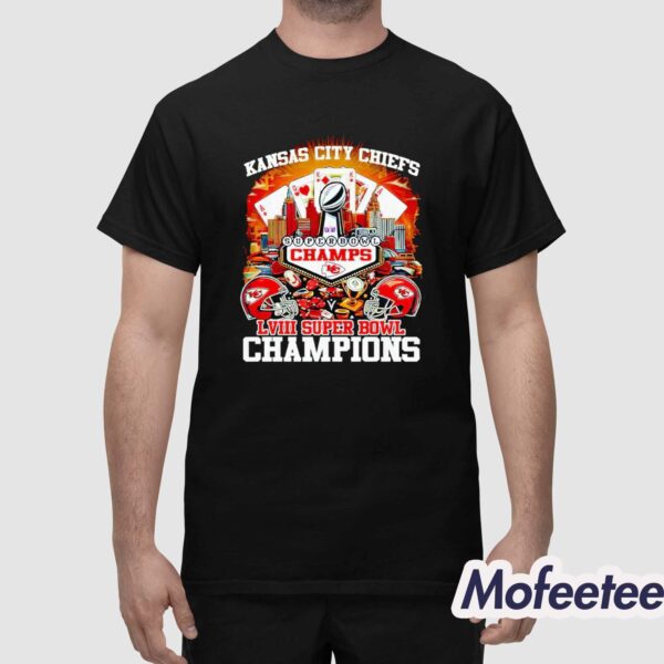 Chiefs LVIII Super Bowl Champions Pocker Shirt