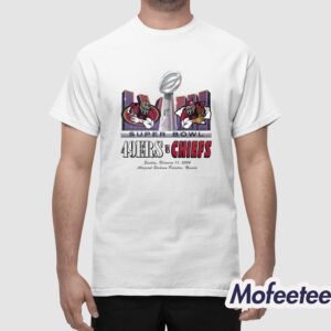 Chiefs Vs 49ers Super Bowl LVIII Allegiant Stadium Paradise Nevada Shirt 1