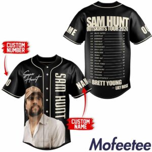Custom Sam Hunt Outskirts Tour 2024 Jersey 1