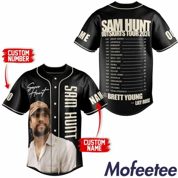 Custom Sam Hunt Outskirts Tour 2024 Jersey