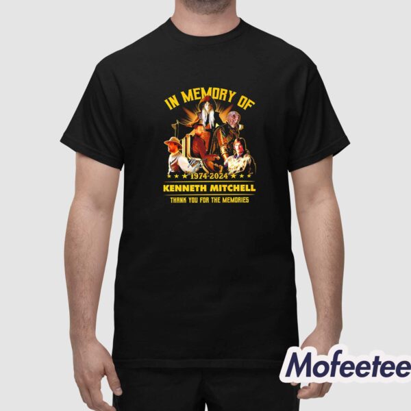 In memory of 1974-2024 Kenneth Mitchell Thank You For The Memories Shirt