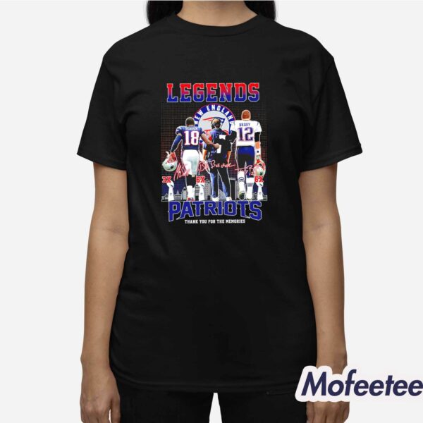 Legends Patriots Thank You For The Memories Shirt