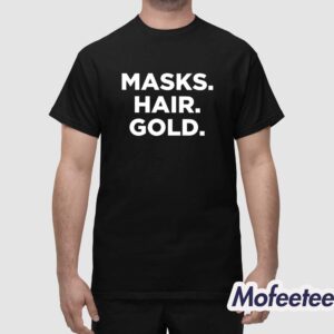 Marty Scurll Masks Hair Gold Shirt 1