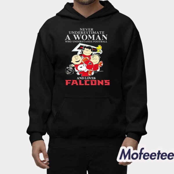 Never Underestimate A Woman Who Understands Football And Loves Atlanta Falcons Shirt